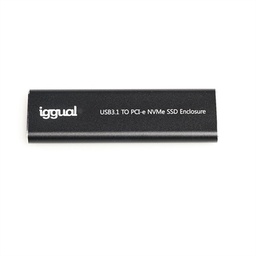 [AAACET0249] iggual Caja externa USB-C 3.1 SSD M.2 NVMe y SATA
