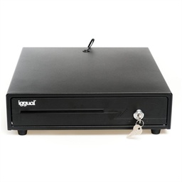 [APTACP0055] iggual Cajón Portamonedas IRON-10 38cm 4+6 negro