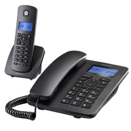 [NTETFI0040] MOTOROLA C4201 Telefono Combo Fijo + DECT Negro