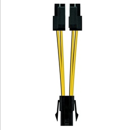 [APTAPC0739] Nanocable Cable Alimentación 4PIN/H-4+4PIN/M, 15 c