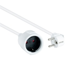 [AELREG0101] Nanocable Cable Alim. Alargador schuko blanco 5 M