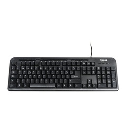 [FTRTUS0433] iggual Teclado multimedia CK-BASIC-120T negro