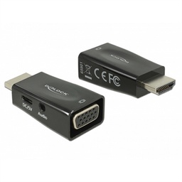 [APTAPC0830] Delock Adaptador HDMI-A macho VGA hembra/audio
