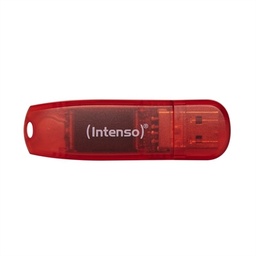 [FAELAP0677] Intenso 3502491 Lápiz USB 2.0 Rainbow 128GB Rojo