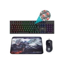 [FTRCTR0190] Hiditec Combo Gaming GK400 Tecl+Rat+Alfombrilla