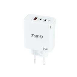 [AATCAT0344] TOOQ Cargador pared GAN 2xUSB-C 1xUSB-A 45W+20W