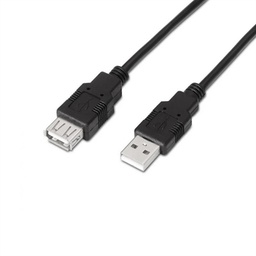 [APTAPC1023] Aisens Cable USB 2.0 Tipo A/M-A/H negro 1.8m