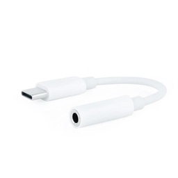[AISCCI0625] Nanocable Adaptador Audio USB-C-M a Jack-H, Blanco