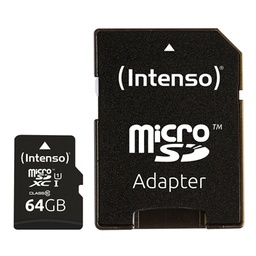 [MTMSDM0202] Intenso 3423490 Micro SD UHS-I Premium 64GB c/adap