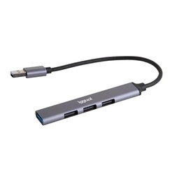 [AAOAUS0201] iggual Hub USB 3 puertos USB 2.0 + 1 USB 3.0 THIN