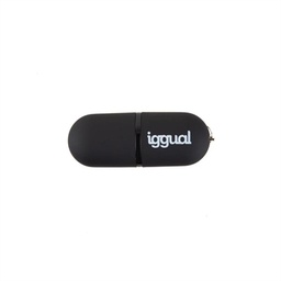 [FAELAP0695] iggual Lápiz USB 2.0 16GB PEN16 negro con tapa