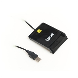 [FLTLCH0039] iggual Lector DNI SIP tarjetas ID USB 2.0 negro