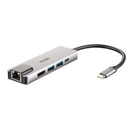 [AAOAUS0162] D-Link DUB-M520 Hub USB-C HDMI/2USB 3.0/USB-C/Ethe
