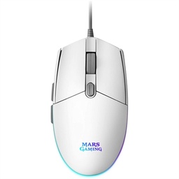 [FTRRCA0688] Mars Gaming Ratón MMG 3200dpi RGB FLOW Blanco
