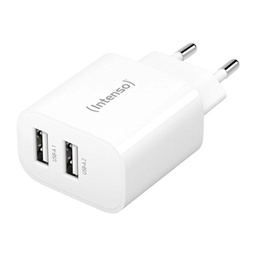 [AATCAT0400] Intenso | Cargador pared W24AA|2xUSB-A|blanco