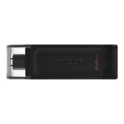[FAELAP0567] Kingston DataTraveler DT70 64GB USB C 3.2  Negro