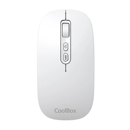 [FTRRIN0543] Coolbox Ratón W02-IA Inalámbrico RF+BT Blanco