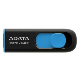 [FAELAP0647] ADATA Lapiz Usb UV128 64GB USB 3.2 Negro/Azul