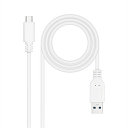 [APTAPC1124] Nanocable Cable USB 3.1 Gen2 USB-C/A 1 M Blanco