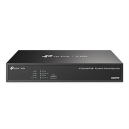 [GVVGVD0093] VIGI Grabador IP NVR1004H-4P Rack 01 HDD 04 C PoE