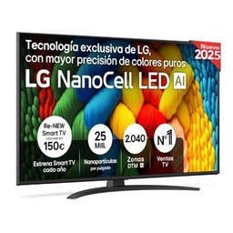 [MTVLED1029] LG 50NANO81A6A TV 50" UHD SMART TV 4K NanoCell