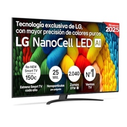 [MTVLED1032] LG 75NANO81A6A TV 75" UHD NANOCELL ALFA7 WEBOS25