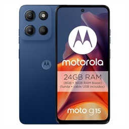 [NTETMO2879] Motorola Moto G15 4G 6.7" 8Gb 512Gb Navy Peony