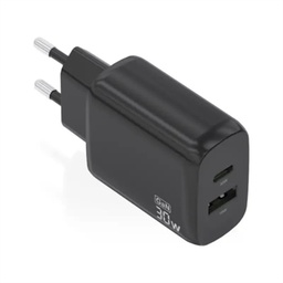 [AATCAT0497] Aisens Cargador GaN 30W USB-C PD3.0 QC4.0 USB-A