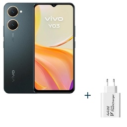 [NTETMO3133] VIVO Y03 6.56" 4Gb(+4) 128Gb Black + Cargador 44W