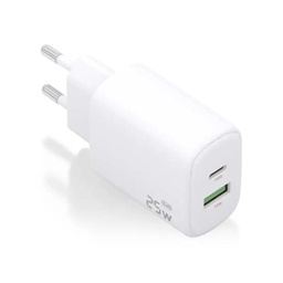 [AATCAT0496] Aisens Cargador GaN 25W USB-C PD 3.0 USB-A QC3.0