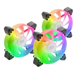 [IMIVEN0598] MARS GAMING Ventilador MF3A 120MM 3IN1 ARGB Negro