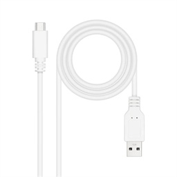 [APTAPC1175] Nanocable Cable USB 2.0 3A USB-C-M/M 1M Blanco