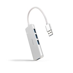 [AAOAUS0253] Nanocable Hub USB 3.0 4 x USB 3.0 10cm. Gris