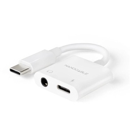 [AISCCI0752] Nanocable Adaptador USB-C a Jack+USB-C/H PD 60W