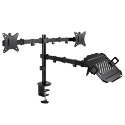 [AISATV0403] Tooq DB1202TN-B Soporte mesa 2 pantallas+ portatil