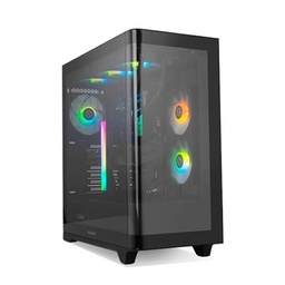 [ICACSM0894] NOX Semitorre HUMMER ETHER Cristal Curvo Negro