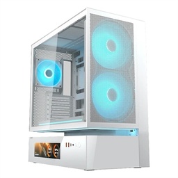 [ICACSM0888] Cougar Caja Semitorre CFV235 Mesh Vision White