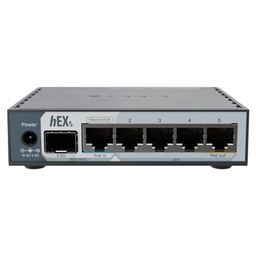 [NROCAB0119] Mikrotik E60iUGS hEX Router 5xGbE PoE-I/O 1x2.5SFP