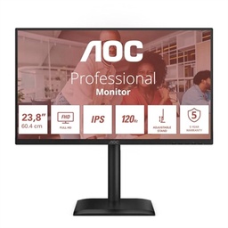 [FMOMLE1171] AOC 24E4U Monitor 23.8" IPS 120Hz HDMI DP VGA MM