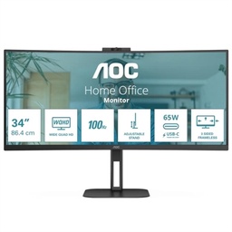 [FMOMLE1127] AOC CU34V5C Monitor 27" 2K HDMI USBc MM AA cur