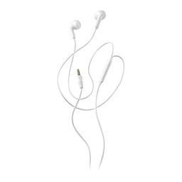 [MAUAMI1317] NGS Auricular Blanco Estéreo con cable JACK 3.5 mm