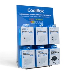 [AATCAT0529] COOLBOX PACK 12 CARGADORES GAN2 + EXPOSITOR