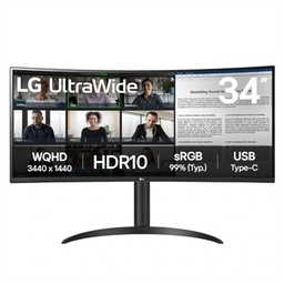 [FMOMLE0939] LG 34WR50QK-B monitor 34" WQHD 2xHDMI DP curvo