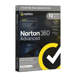 [WSSVHO0562] NORTON 360 Advance 200GB ES 1us 10 dispositivos 1A