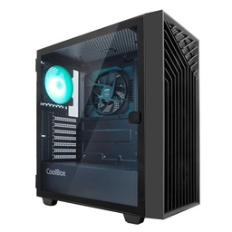 [ICACSM0855] Coolbox Caja Gaming ATX GA300 GRIDLINE Black