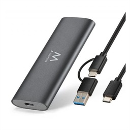 [AAACET0289] EWENT Carcasa USB 3.2 Gen 2 M.2 NVMe & SATA PCIe