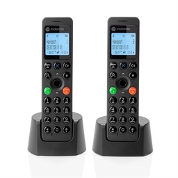 [NTETIN0182] MOTOROLA DOT202 teléfono DECT DUO Negro