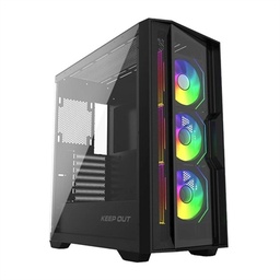 [ICACSM0880] Keep Out Caja M-Atx KO XC-500 ARGB USB3 BlackGlass