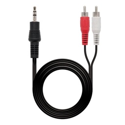 [AISCCI0766] Nanocable Cable Audio Estereo 3.5/M-2xRCA/M, 10 m