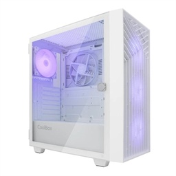 [ICACSM0856] Coolbox Caja Gaming ATX GA300 GRIDLINE White